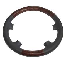 Pursuestar Grey Leather Brown Wood Steering Wheel Protector Cover Cap Work With Mercedes Benz 20022005 W211 E Class E200 E270 Mercedes Benz Steering Wheel Benz