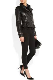 Burberry London Leather Peplum Jacket Net A Porter Com Leather Jacket Style Leather Peplum Peplum Jacket