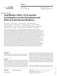 Medizinerkongress, wo robert koch gefeiert wird. Pdf Paul Ehrlich 1854 1915 And His Contributions To The Foundation And Birth Of Translational Medicine