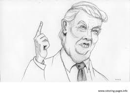 Trump was elected president and began in office on january 20, 2017. Donald Trump Face 3 Coloring Pages Printable
