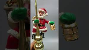 1994 Mr Christmas Animated Tree Topper Santa Turns Waves Lighted Lantern Video 1 Youtube Old world santa tree topper with tree and staff 13 | ebay.