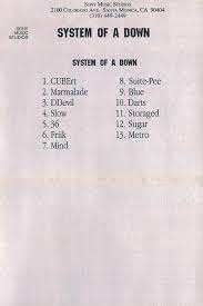 System Of A Down System Of A Down 1998 Cassette Discogs