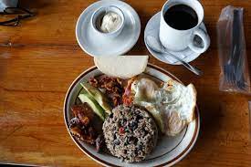 Rice and beans a traditional dish of rice and beans cooked together in one skillet, gallo pinto originates in the central american countries of costa rica and nicaragua. Gallo Pinto Wikipedia
