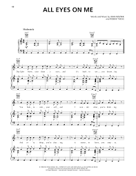 All Eyes On Me by The Goo Goo Dolls Sheet Music for Piano, Vocal & Guitar  Chords (Right-Hand Melody) at Sheet Music Direct