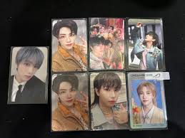 換/售聖水洞快閃滿額卡仁俊▶️辰樂（換不到售$200） 快閃隨機銀卡仁俊▶️辰樂（換不到售$350） 團卡$80 快閃隨機卡自拍仁俊/渽民*2 $80  SW線上簽售特典卡