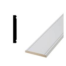 Create a panel effect with this popular decorative trim moulding. Finished Elegance 304 H 1 2 In X 4 9 32 In X 96 In Medium Density Fiberboard Chair Rail Backer Moulding 10003473 The Home Depot Chair Rail Moldings And Trim Fiberboard