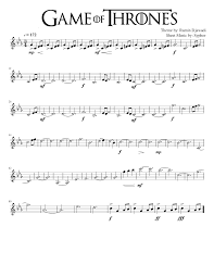 Other versions of this composition. Game Of Thrones Main Theme Violin Sheet Music For Violin Solo Musescore Com