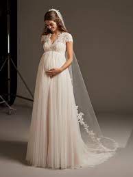 One wedding dress, 5 brides: Pronovias 2020 Cruise Collection Pregnant Wedding Dress Wedding Dresses Lace Country Style Wedding Dresses