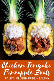 In this recipe, we place the chicken in a carved out pineapple with steaming ho. Chicken Teriyaki Pineapple Boats Choosing Balance