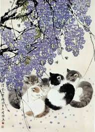5 Tumblr Cat Painting Japanese Art Animal Art