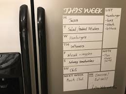 Dry Erase Whiteboard Decal Dry Erase Menu Weekly Planner Dry Erase Weekly Wall Calendar Decal Shopping List Notes Decal Dry Erase Whiteboard Chalkboard Wall Decal Dry Erase Wall