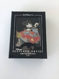 Disney Jumbo Pin Featured Artist Limited Ed 750 “Hotrod Mickey' Sam Wang  NIB