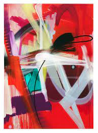 Smash 137 Untitled Red 2014 Spray Paint Acrylic Ink Oil Crayon Charcoal On Linen 180x130cm 71x51inches Abstract Artwork Painting Art