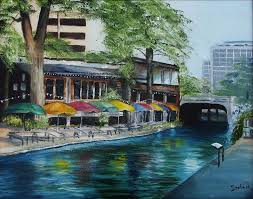 Riverwalk cafe 35 railroad sq. San Antonio Riverwalk Cafe Painting By Stefon Marc Brown