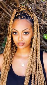 Black And Blonde Box Braids Mixed 25 Ideas Blonde Box Braids Hairstyles New Natural Hairstyles Blonde Braids Hair Styles Blonde Box Braids