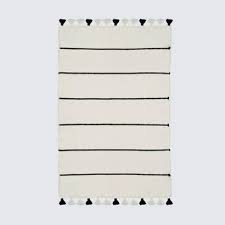 Bath Rugs Black And White Bathroom Rug Black Striped Cotton Rug With Tassels Black Bathroom Rug Bathroom Rugs Bath Rug