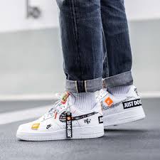 Nike Air Force 1 07 Prm Jdi Just Do It Insidesneakers Nike Air Force 1 07 Premium Just Do It White Black Orange Ar7719 100 Nike Air Nike Nike Air Force