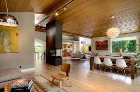 A chandelier becomes a chic touch for your living room interior. Mid Century Modern Style Design Guide Ideas Photos