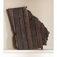 Rustic State Of Georgia Wood Sign Wood Signs Wood Reclaimed Wood Signs