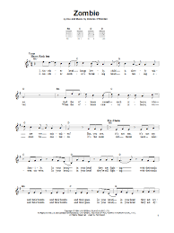 Cranberries Zombie Sheet Music Piano Notes Sheet Music Digital Sheet Music Sheet Music Notes