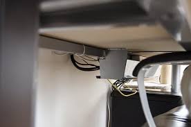 Cable management can be a bit of a pain, but it makes a massive difference! Ikea Galant Cable Wire Management Organizer Tray Silver Color