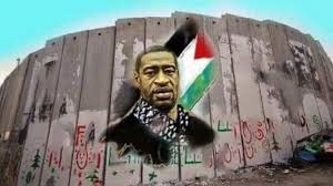 George floyd und die bewegung black lives matter prägen seit einem jahr die street art: Palestinian Artist Paints George Floyd Mural On Israel S Annexation Wall