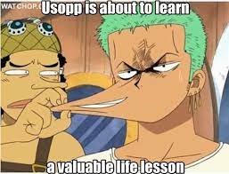 Manners One Piece Funny One Piece Comic Usopp