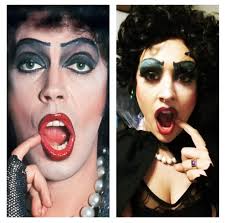 I went to a rocky horror party four days ago and dressed up like frank!  I've been wanting to do it for a few years now and I'm so glad I finally