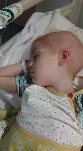 Waiting for injection of my daughter