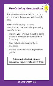 Calming Visualizations Stress Relief Quotes Stress Management Activities Kids Stress Relief