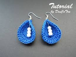 Crochet Earrings With Beads Tutorial Do It Yourself Make Your Own Earrings Crochet Earrings Pattern Under 5 Gift For Her Crochet Earrings Pattern Crochet Jewelry Patterns Crochet Earrings