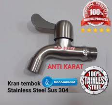 Bahannya dibuat dengan stainless steel dan anti karat. Pjm Kran Air Stainless Steel Sus 304 Kran Tembok Pendek Engkol Lazada Indonesia