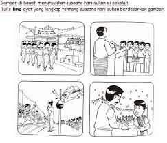 Nah, sebagai refrensi yang bisa anda jadikan contoh dalam menggambar sketsa sekolah disini admin akan hadirkan beberapa gambar sketsa sekolah yang dapat anda gunakan sebagai media pembelajaran dan mewarnai. Free Worksheet On Bina Ayat Dan Ulasan Bloomslearning My Facebook