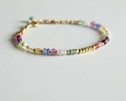 Small Gemstone Bracelet Gift Real Sapphires Emeralds Rubies Rare Beads Gold Sapphire Bracelet Exquisite Natural Stones Multi Color Gem Gemstone Bracelets Beaded Bracelets Delicate Bracelets