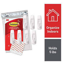 Command 3m Large Utility Hooks Decorate Damage Free Easy On Easy Off Value Pack Gp003 7na Utility Hooks Command Hooks Light Clips