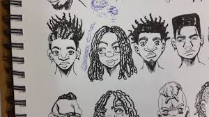 Unique afro hairstyle posters designed and sold by artists. Re Up How To Draw Manga Style Black People Youtube