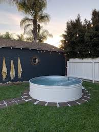 Diy Stock Tank Pool In 2020 Stock Tank Pool Diy Diy Swimming Pool Backyard Pool