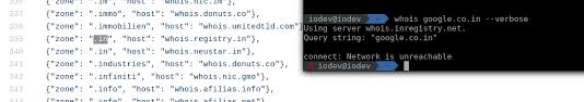 Whois Server Not Working For In Domains Issue 58 Io Developer Php Whois Github