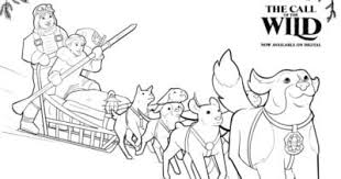 In this picture, buck is given a job delivering mail in the yukon, and he is very good at it. Coloring Picture Of A Dog Sled Coloring Pages For Kids