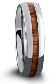 Rambler Titanium Core Koa Wood Inlay Wood Wedding Ring Mens Wooden Wedding Ring Wooden Wedding Bands
