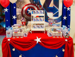 Captain America Birthday Capitan America Birthday Party Catch My Party Captain America Birthday Captain America Birthday Party Captain America Party Decorations