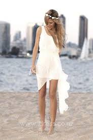 Sleeveless Scoop Neck Ivory Summer Wedding Dress Vestidos De Novia Playeros Vestidos De Novia Cortos Vestidos De Novia Imagenes