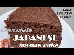 Easy Rice Cooker Cake Recipes Chocolate Japanese Sponge Cake Youtube Rice Cooker Cake Cookie Pudding Dessert Asian Cake