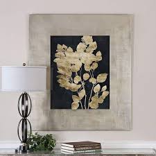 ··· gold black luxury satin modern designer large greek key geometric wallpaper fashion black white wall paper home decor. Postage Leaves 46 High Gold Foil Framed Wall Art Print 14y31 Lamps Plus