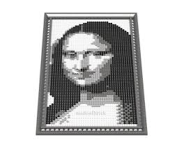 Designed With Original Lego Parts. the Mona Lisa (gioconda). Leonardo Da  Vinci.