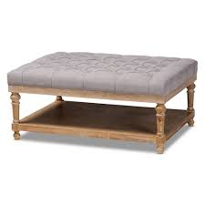 Surrey tufted ottoman table from cottonwood home | 2. Lindsey Linen Fabric Upholstered Wood Cocktail Ottoman Gray Gray Washed Baxton Studio Target