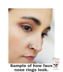 Silver Faux Nose Ring