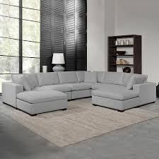 Thomasville Lowell 8-piece Fabric Modular Sectional, Gray **RE-STOCK A