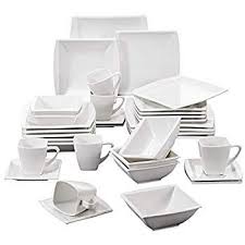 Malacasa Serie Blance 36 Pieces Service De Table Porcelaine Vaisselles Pour 6 Personnes Amaz Service De Table Porcelaine Service Porcelaine Service De Table