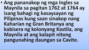 Si teodoro asedillo ang kilabot ng sierra madre na nakipag laban sa mga amerikanu. Aralin 5 Okupasyon Ng Ingles Sa Maynila Ppt Download